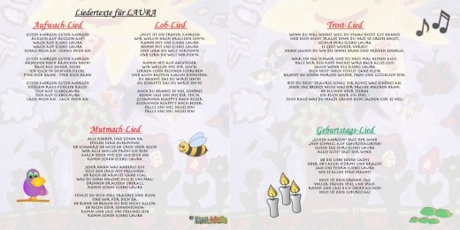 5 personalisierte Kinderlieder auf CD