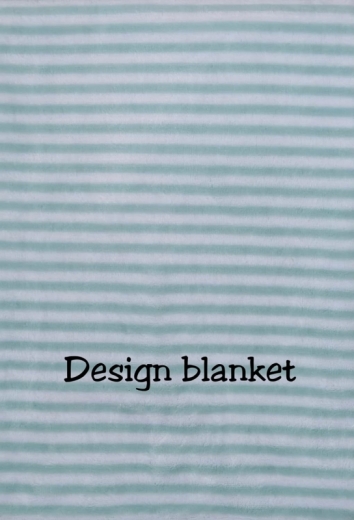 Babydecke inklusive Trösterchen mit Name und Geburtsdatum Bestickt/kuschelig weich / 1A Qualität (Hellblau Elefant Streifen)