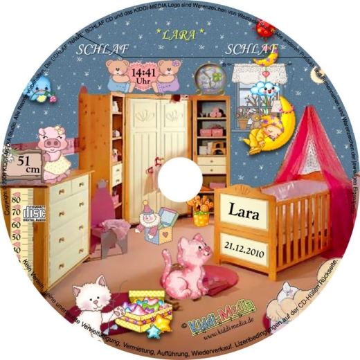 SCHLAFLIED CD - gesungen mit Vorname des Kindes