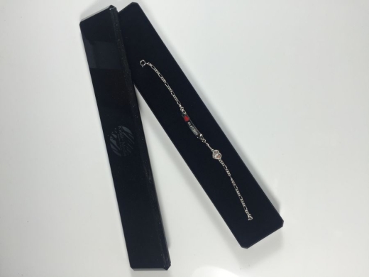 ID Armband mit Gravur / mit rotem Herz und Engel