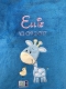 Babydecke - bestickt mit Name - Blau GIRAFFE