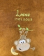 Babydecke - bestickt mit Name - Braun AFFE