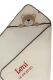 Kapuzenhandtuch bestickt mit Name und Geburtsdatum 100x100 Beige BÄR