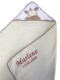 Kapuzenhandtuch bestickt mit Name und Geburtsdatum 100x100 BEIGE GIRAFFE