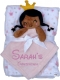 Babydecke inklusive Trösterchen mit Name und Geburtsdatum Bestickt/kuschelig weich / 1A Qualität (Prinzessin 3)