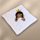 Babydecke inklusive Trösterchen mit Name und Geburtsdatum Bestickt/kuschelig weich / 1A Qualität (Prinzessin 3)