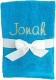 Handtuch mit personalisierter Bestickung wie z.B. Name / 30x50 cm / 100x50 cm / 70x140 cm / Türkis